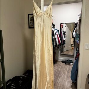 Princess Polly Cream Maxi Dress